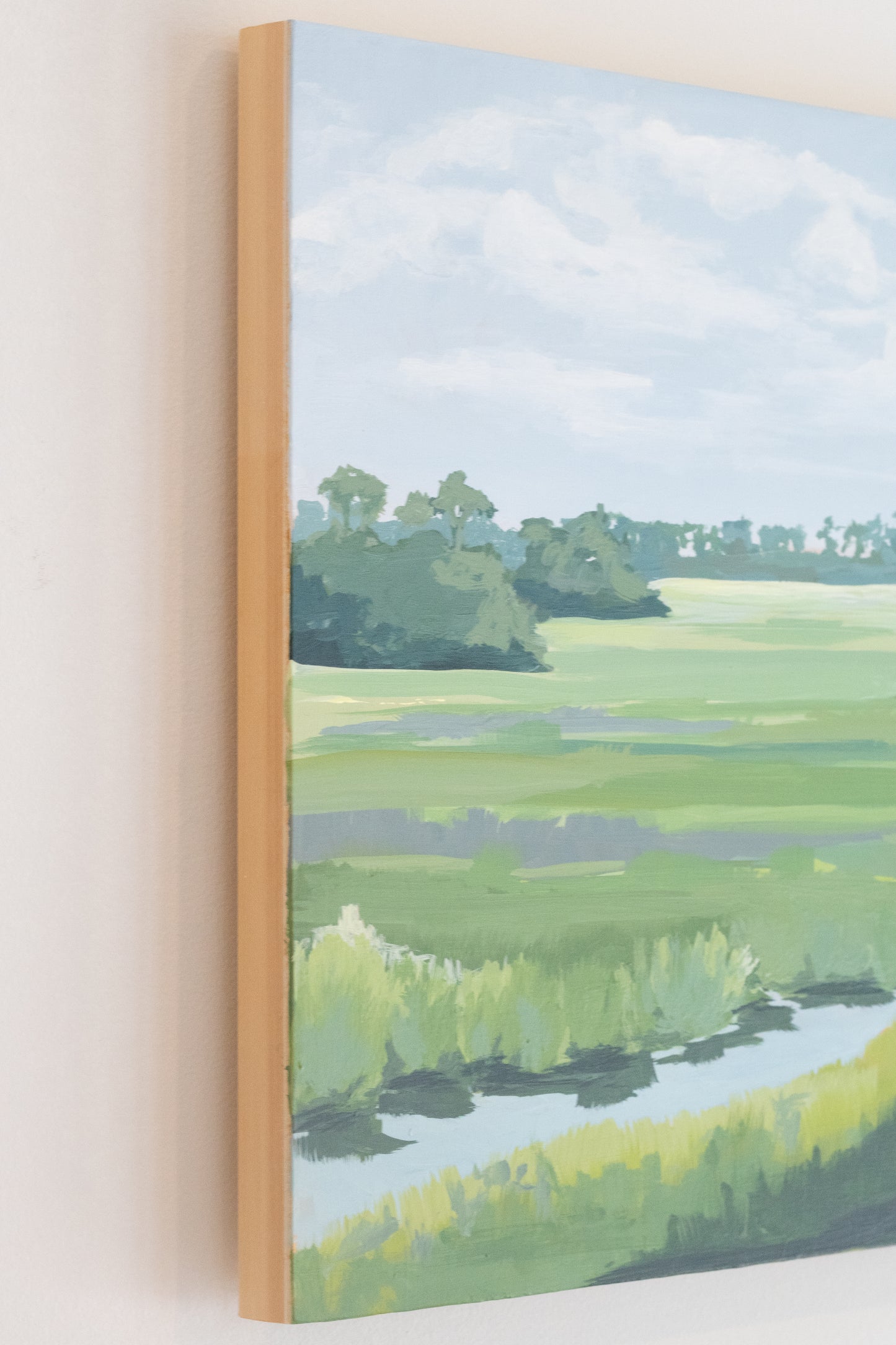 Way Back in the Marsh; Plein Air Painting
