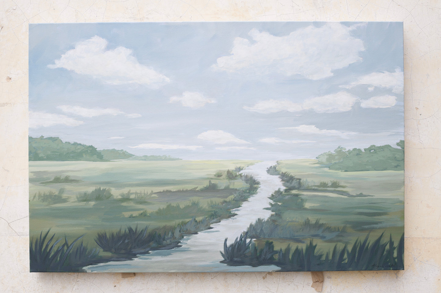 Soft Green Marsh