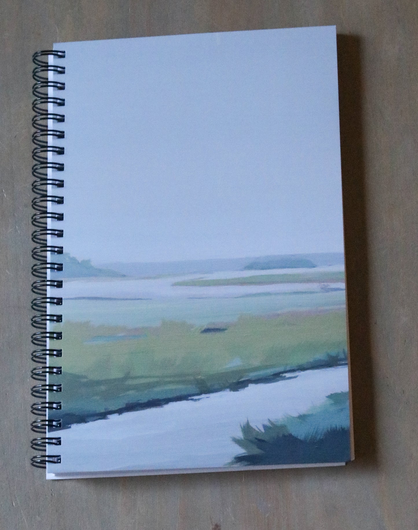 Notebook: Misty Greens on the Marsh