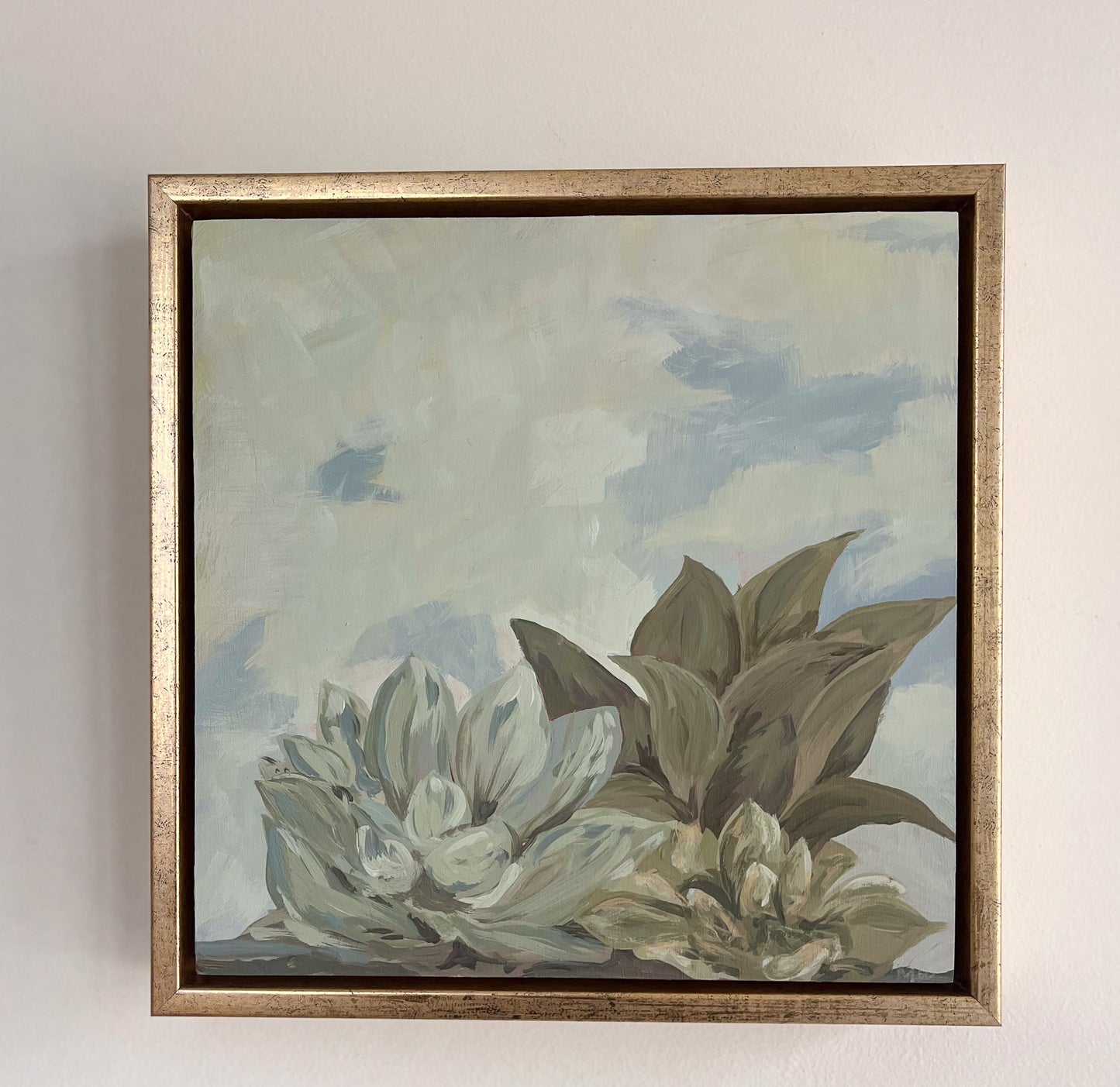 Framed: Trio of Succulents