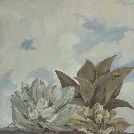 Framed: Trio of Succulents
